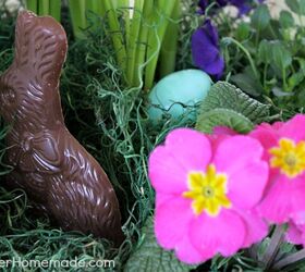 gorgeous spring centerpiece in about 5 minutes, crafts, dining room ideas, easter decorations, flowers, how to, seasonal holiday decor