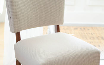 $1 Chair Makeover and Slipcover Tutorial