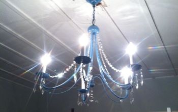 An Upcycled Chandelier for the Bedroom