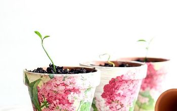 Decoupaged Terra Cotta Pots