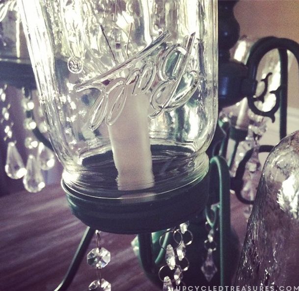 candelabro reciclado de inspirao vintage