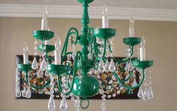Upcycled Vintage-Inspired Chandelier