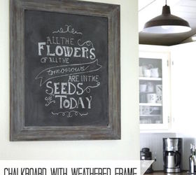 how to create a large chalkboard from a framed picture, crafts, how to, repurposing upcycling, wall decor