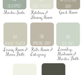 Whole House Paint Scheme Idea: Soothing & Sophisticated