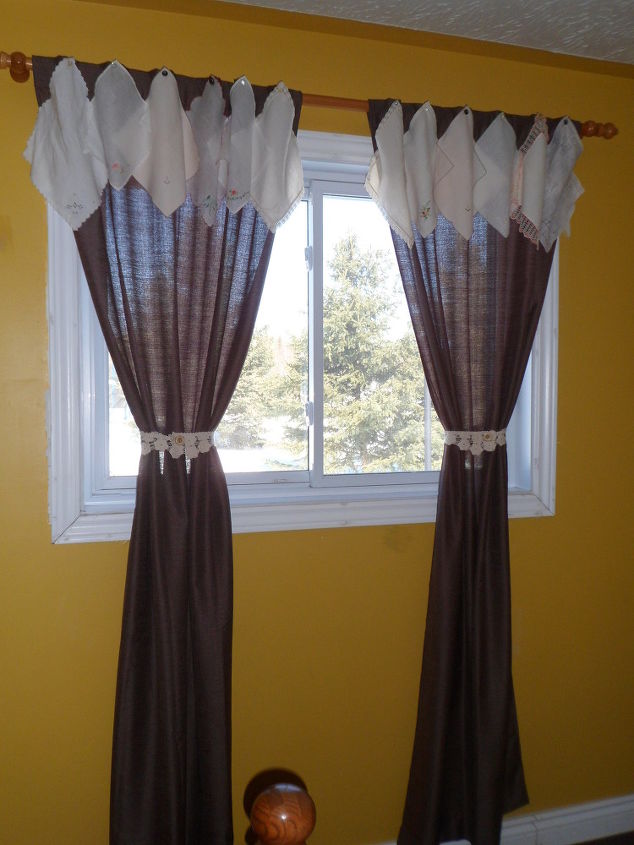 springifying my curtains, repurposing upcycling, window treatments, windows