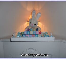 happy easter vignette, crafts, easter decorations, how to, seasonal holiday decor