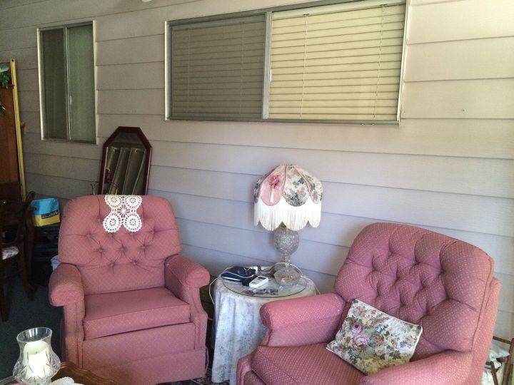 how can we camouflage the siding in our add on room, I need the natural light to flow into the window so I m hanging sheers But what about that ugly siding