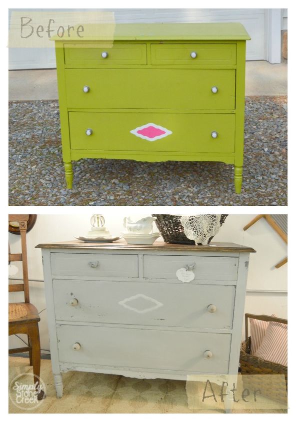 from bright to soothing a dresser makeover, painted furniture