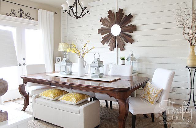 spring dining room before and after, dining room ideas, wall decor