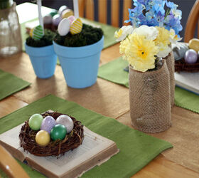 ideas for an inexpensive easter tablescape, crafts, easter decorations, repurposing upcycling, seasonal holiday decor