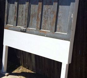 King Or Queen Size Vintage Door Headboard With 15 Riser Added