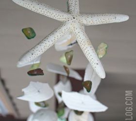 seashell wind chimes, crafts, how to, repurposing upcycling