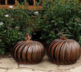 How To Upgrade Ugly Fake Pumpkins Into Pretty Copper Fall 