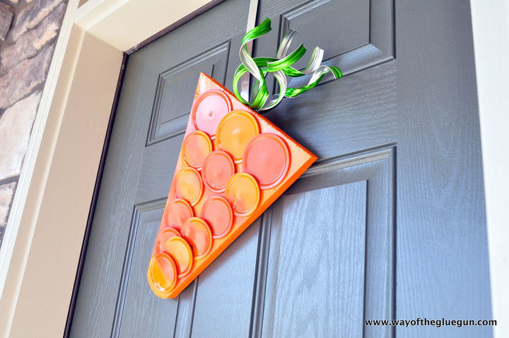 canning ring carrot wreath, crafts, easter decorations, how to, repurposing upcycling, seasonal holiday decor, wreaths