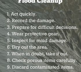 10 steps to successful indoor flooding cleanup, cleaning tips, how to