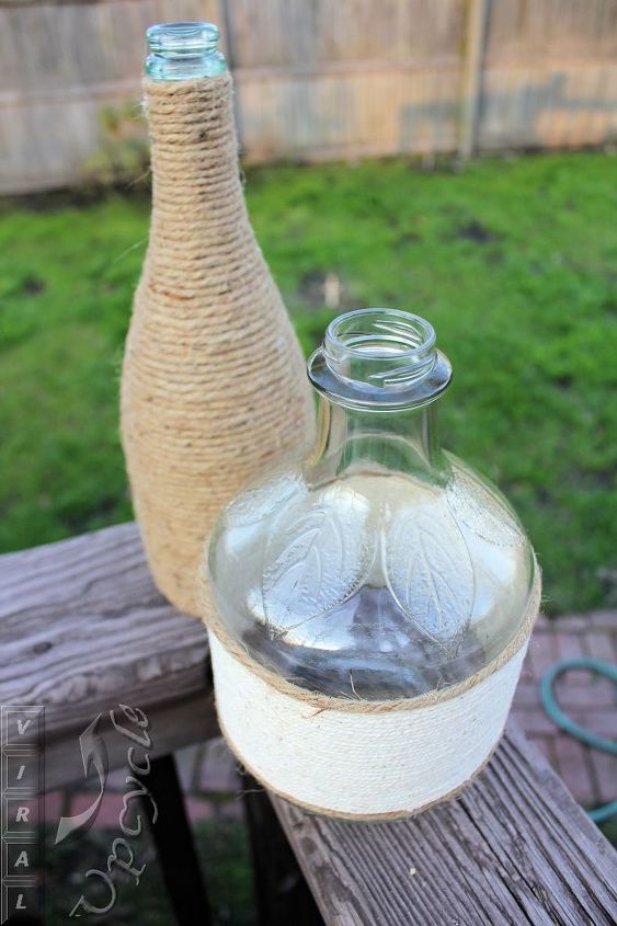 classic styled upcycled bottles, crafts, repurposing upcycling