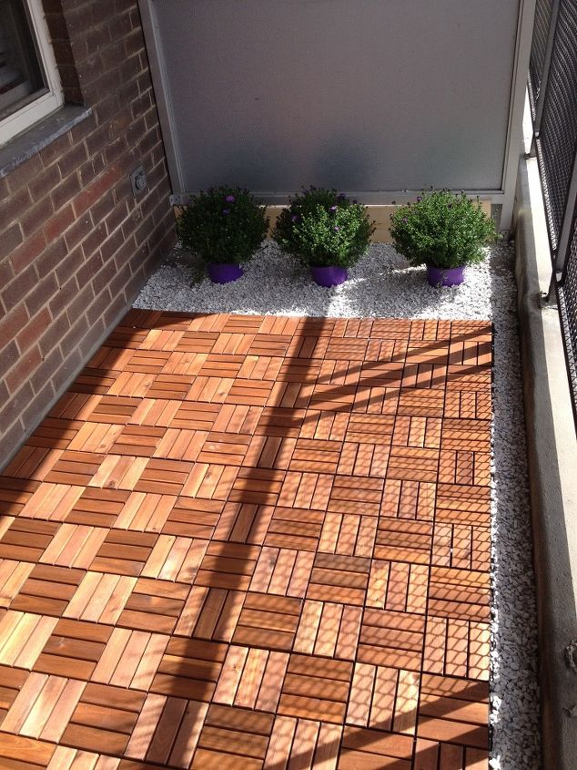 small terrace facelift, outdoor living, patio, tile flooring, urban living, After facelift