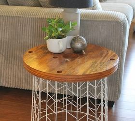 diy accent table, painted furniture, repurposing upcycling
