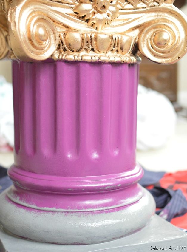 diy wood pillar makeover, architecture, diy, home decor, home improvement, painted furniture