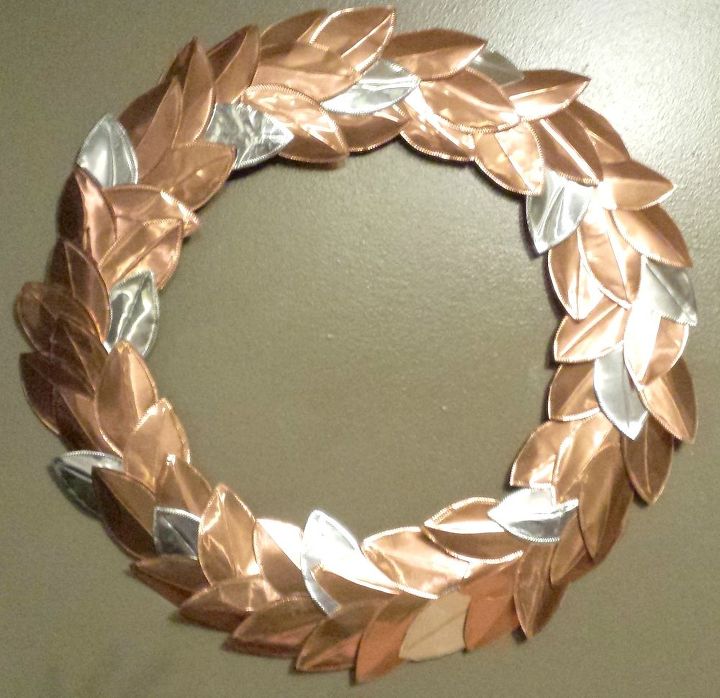 corona de hojas de cobre aluminio para una bonita decoracion de la cocina por menos