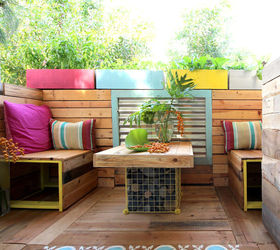 trpical pallet paradise a renters remodel story, flowers, gardening, home improvement, outdoor living, painted furniture, pallet, repurposing upcycling