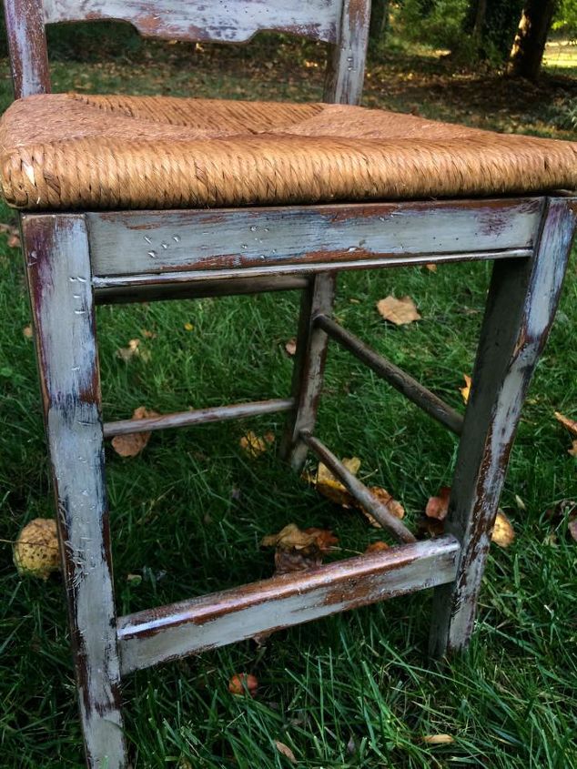 distressed paris grey bar stools
