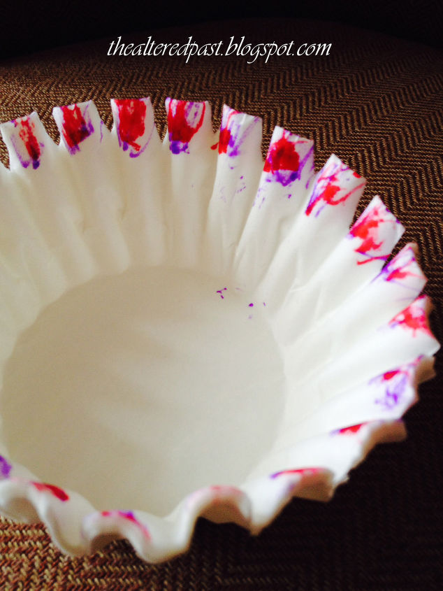 um artesanato super fcil com um filtro de caf faz lindas flores