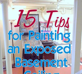 tips for painting an exposed basement ceiling, basement ideas, home improvement, how to, painting, wall decor