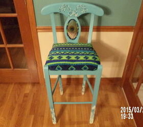 curb find to breath taking beauty, decoupage, painted furniture, repurposing upcycling, reupholster