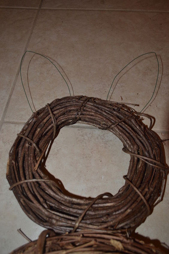 spring easter bunny wreath for less than 10, crafts, easter decorations, how to, seasonal holiday decor, wreaths