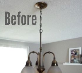 light fixture update for 20, dining room ideas, lighting