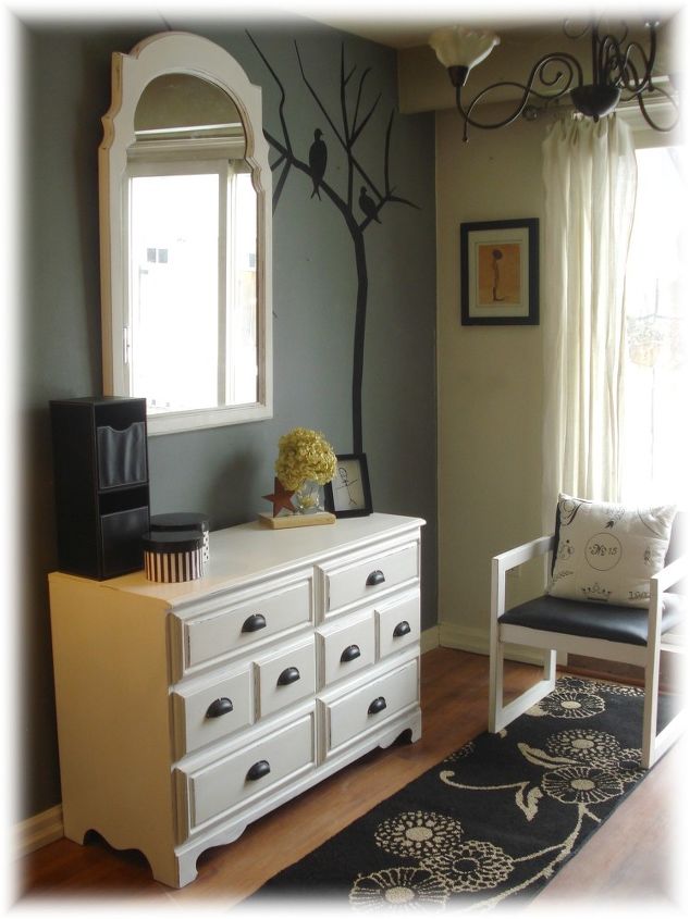 70 s hutch turned dreamy dresser, chalk paint, painted furniture, repurposing upcycling