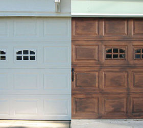 DIY: Faux Stained Wood Garage Door Tutorial | Hometalk