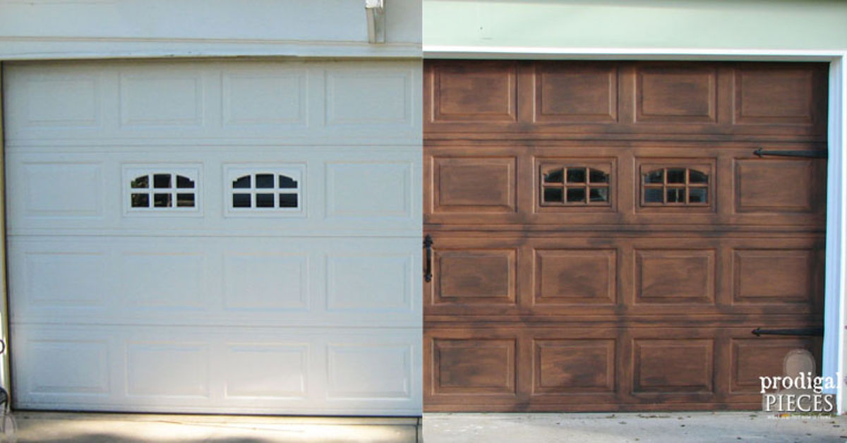 DIY: Faux Stained Wood Garage Door Tutorial - Diy Faux StaineD WooD Garage Door Tutorial Diy Garage Doors Garages DIY: Faux Stained Wood Garage Door Tutorial - Diy Faux StaineD WooD Garage Door Tutorial Diy Garage Doors Garages