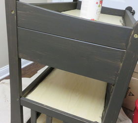 upcycled changing table to console table, chalk paint, painted furniture, repurposing upcycling