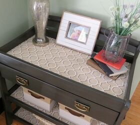upcycled changing table to console table, chalk paint, painted furniture, repurposing upcycling