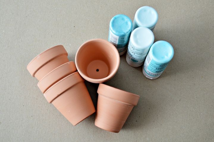 ombre drip flower pots, container gardening, crafts, gardening, how to