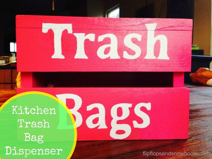 kitchen trash bag dispenser, how to, kitchen design, organizing, storage ideas, woodworking projects