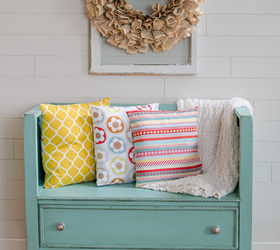 diy dresser turned bench, outdoor furniture, painted furniture, repurposing upcycling