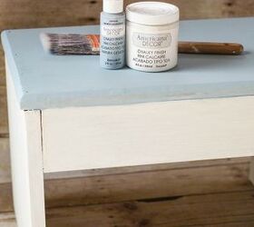 chalky paint stool makeover, chalk paint, how to, outdoor furniture, painted furniture