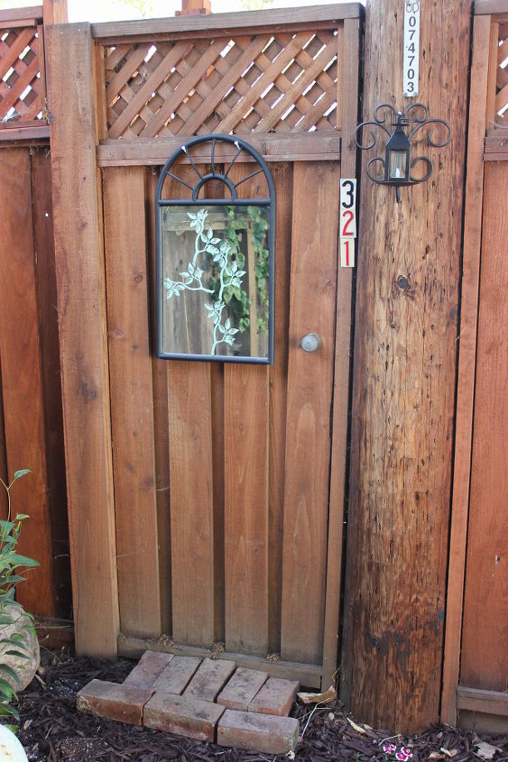 faux garden door, crafts, doors, fences, gardening, how to, repurposing upcycling