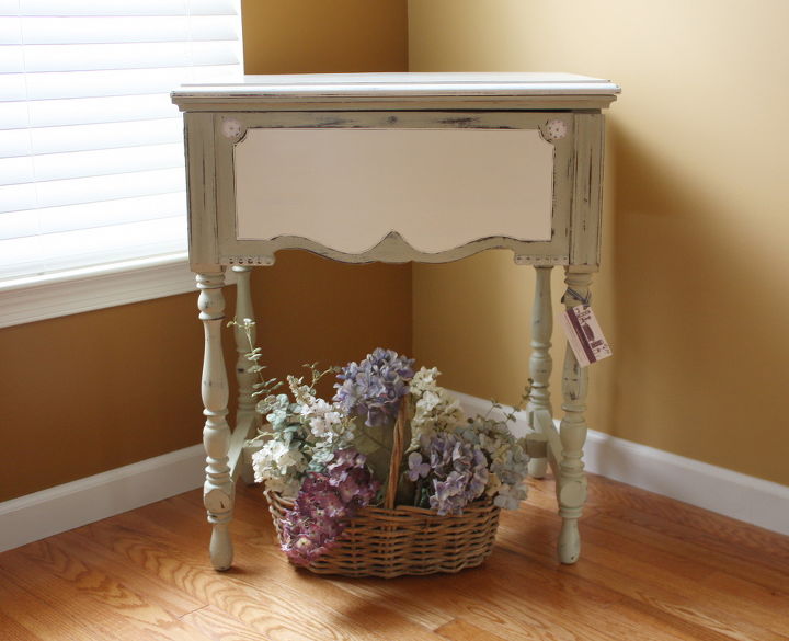Repurposed Antique Sewing Cabinet Hometalk re purposed antique sewing cabinet, chalk paint, painted furniture, repurposing upcycling, shabby - Repurposed Antique Sewing Cabinet Hometalk