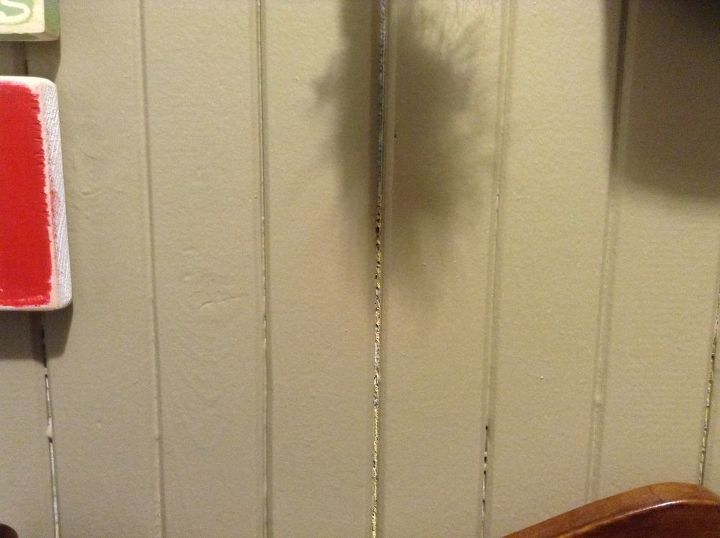how to fix gaps in wood paneling