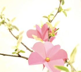 Manualidades - Flores de cerezo de papel fáciles de hacer