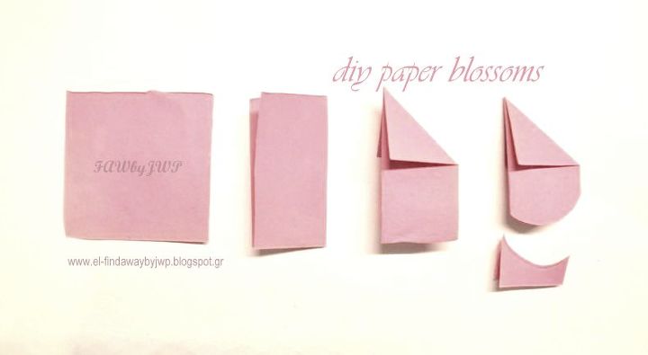 manualidades flores de cerezo de papel fciles de hacer