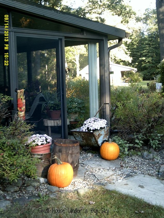 roofing using shingle over metal three season porch to stop leaking, Typical porch sliders glass windows all around Created of metal with metal roof