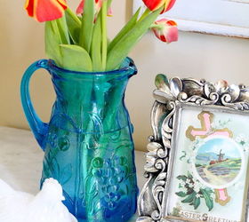 a spring vignette in the foyer, flowers, gardening, seasonal holiday decor