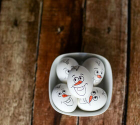 easy olaf frozen easter egg decorating craft, crafts, easter decorations, how to, seasonal holiday decor
