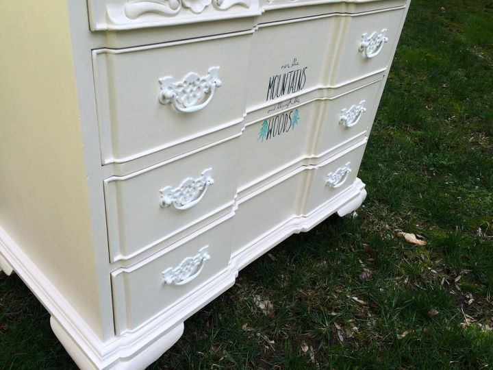 nc blue ridge mountains chest of drawers, painted furniture