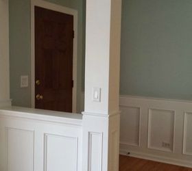 how to make a recessed wainscoting wall from scratch, diy, foyer, how to, wall decor